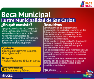 Beca Municipal San Carlos 2023
